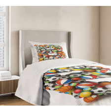 Game Athletism Theme Bedspread Set