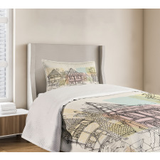 Historic Nuremberg Scene Bedspread Set