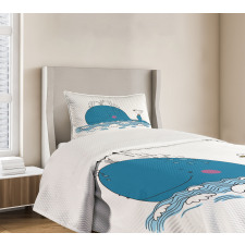 Sea Mammal with Seagull Bedspread Set