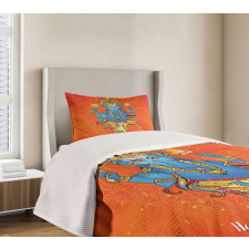 Traditional Elephant Bedspread Set