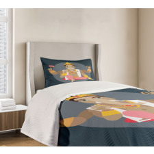 Oriental Ethnic Design Bedspread Set