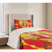 Diwali Festival Ceremony Bedspread Set