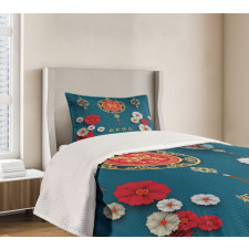 Kanji Bedspread Set