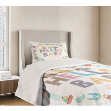 Hello Baby Owls Bedspread Set