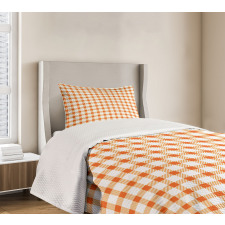 Plaid Motif Bedspread Set