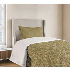 Green Ornament Bedspread Set