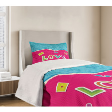 Romantic Cartoon Elements Bedspread Set