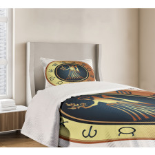 Signs Circle Woman Bedspread Set