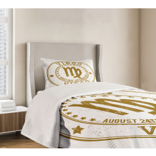 Stars and Dates Retro Bedspread Set