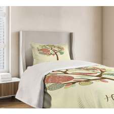 Vintage Spring Foliage Bedspread Set