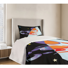 Retro Abstract Bedspread Set