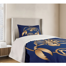 Blue Bedspread Set