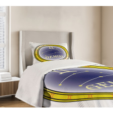 Circle and Signs Bedspread Set