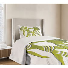 Green Twins Art Bedspread Set