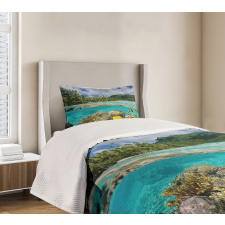 French Polynesia Lagoon Bedspread Set