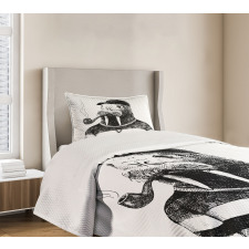 Hipster Walrus Bedspread Set