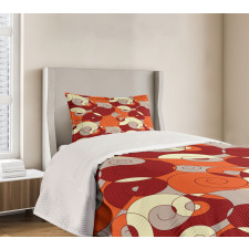 Psychedelic Spiral Bedspread Set