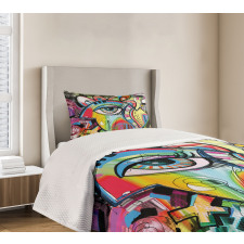 Colorful Art Eye Bedspread Set