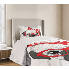 Pin up Retro Female Pet Bedspread Set