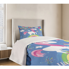 Birthday Cartoon Bedspread Set