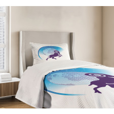 Globe Stars Goat Bedspread Set