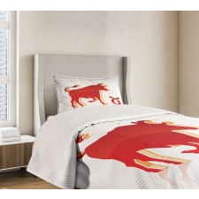 Animal and Stars Bedspread Set