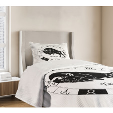 Mythical Ox Signs Bedspread Set