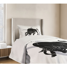 Black Ox and Sign Bedspread Set