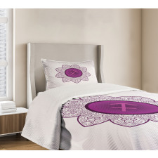 Horoscope Floral Bedspread Set