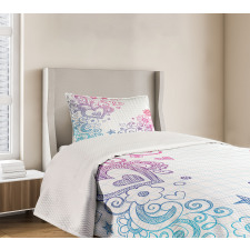 Valentines Day Swirls Bedspread Set