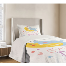 Stars and Moon Bedspread Set