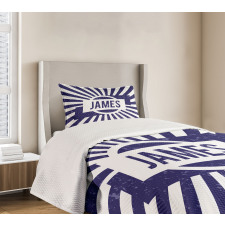 Nautical Grunge Name Bedspread Set