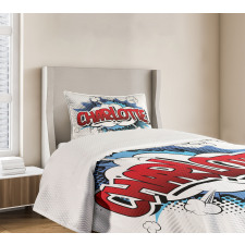 Female Name Cartoon Bedspread Set