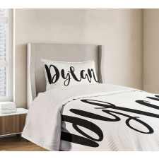 Font Design Bedspread Set