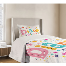 Baby Girl Name Bedspread Set