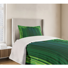 Green Leafy Branches Bedspread Set