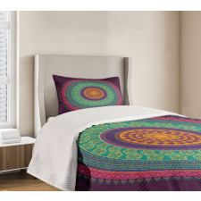 Curls and Petals Oriental Bedspread Set