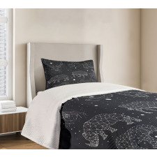 Constellation Signs Bedspread Set