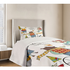 Urban Forest Characters Bedspread Set
