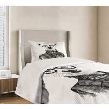 Sketch Bear Bedspread Set