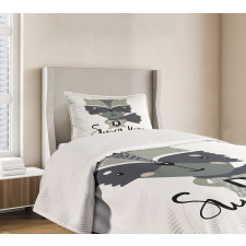 Super Hero Raccoon Bedspread Set