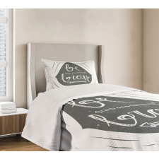 Be Brave Slogan Arrows Bedspread Set