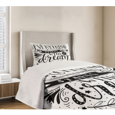 Dream Words Bedspread Set