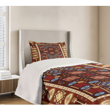 Oriental Rhombus Design Bedspread Set