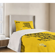 Message in Writing Marks Bedspread Set