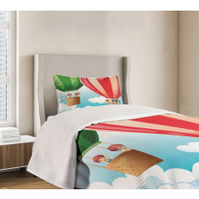 Children in Balloons Bedspread Set