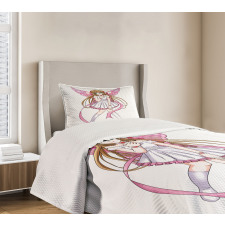 Cartoon Pixie Fairy Angel Bedspread Set