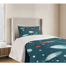 Exotic Subaquatic Animals Bedspread Set