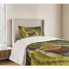 Water Basin Lantern Bedspread Set