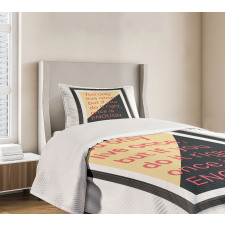 Motivational Poster Design Bedspread Set